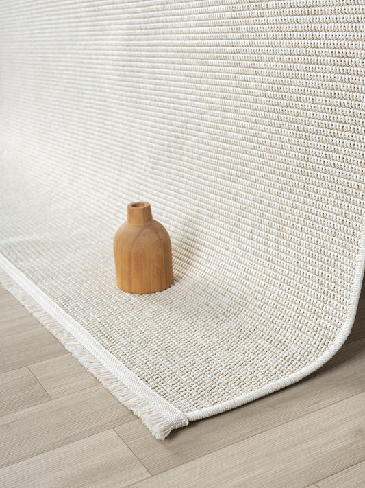 Halı Vagonu Himalaya 664 Krem Sisal Halı - İç ve dış mekan kullanımına uygun, hav vermeyen, kolay temizlenebilir sisal halı.