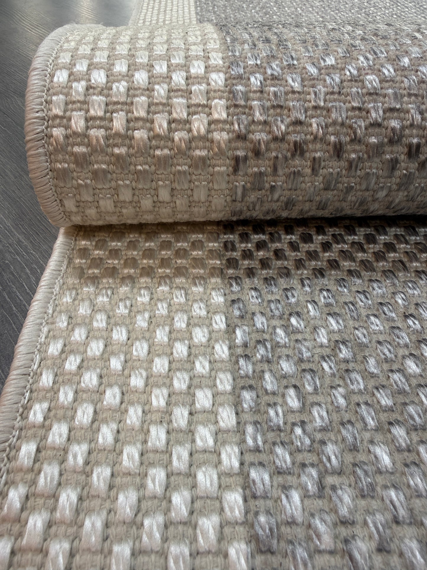 Natura Sisal NTR 09 Krem Gri Sisal Dokuma Halı - NTR 09