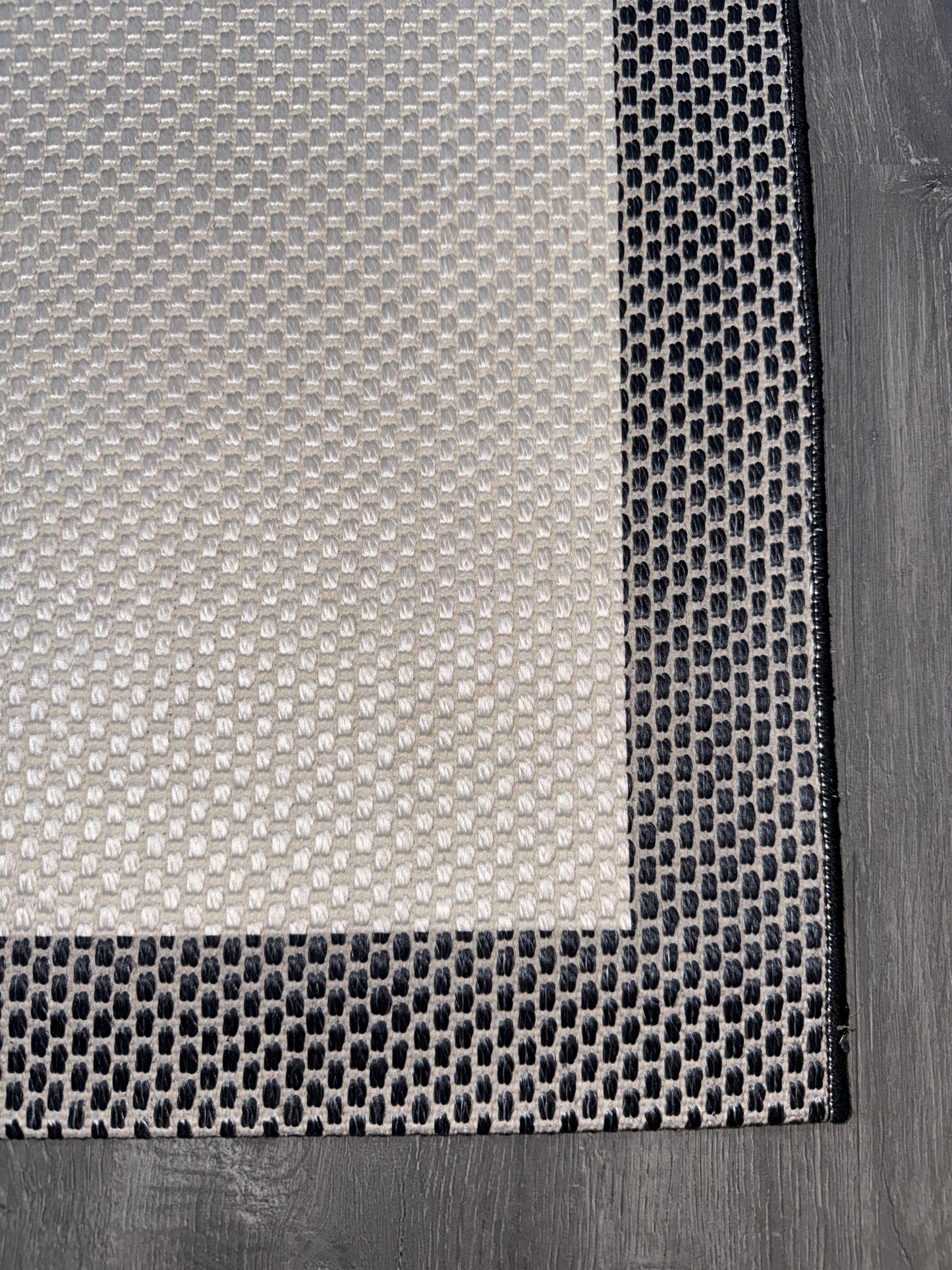 Natura Sisal NTR 11 Siyah Krem Sisal Dokuma Halı - NTR 11