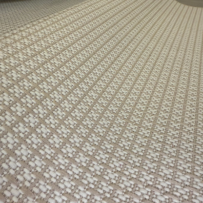 Halı Vagonu JS9902 Krem Bej Tonlarında Jüt Sisal Halı - Kaymaz ve Dayanıklı, Hav Yapmaz