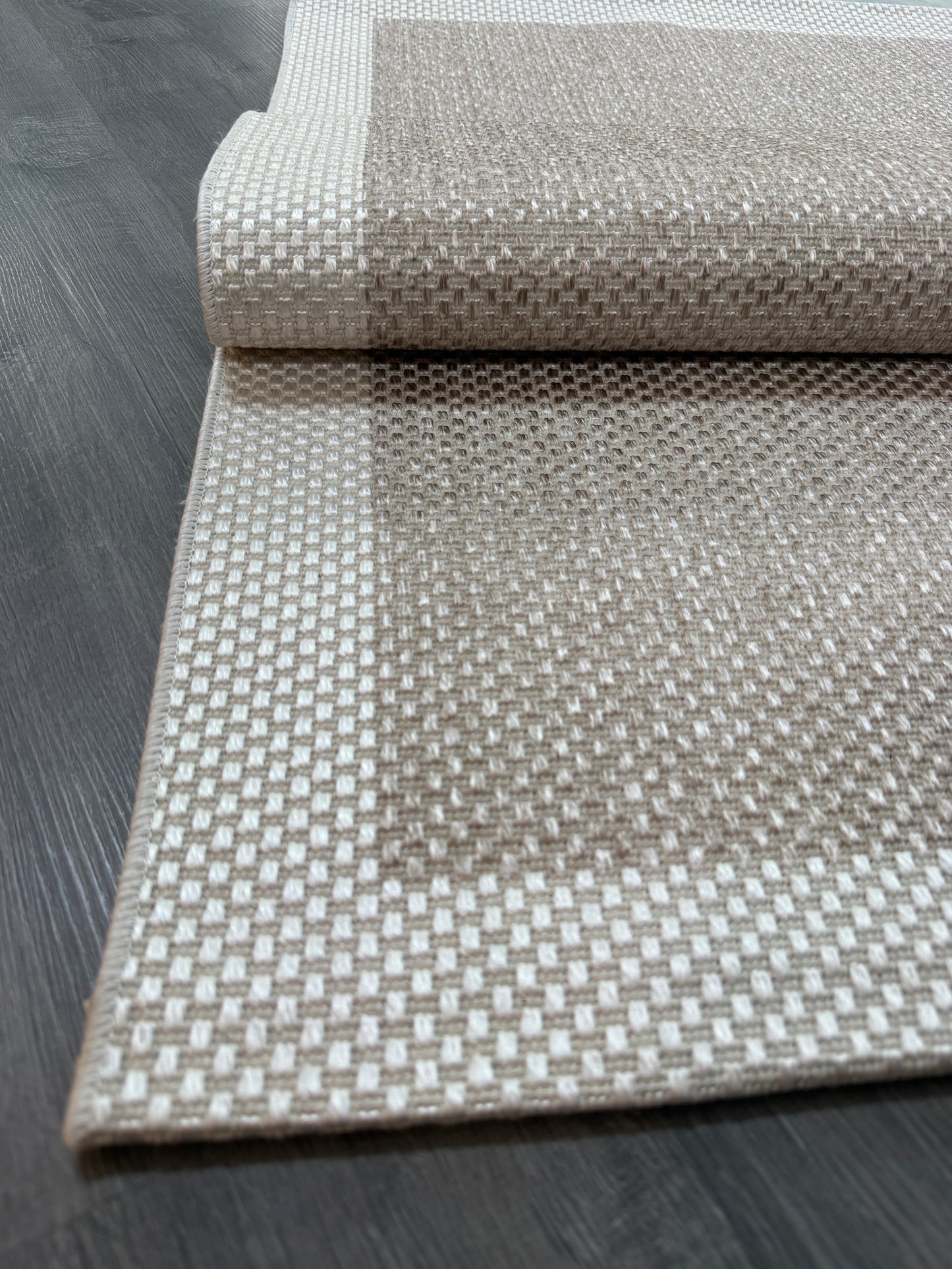 Natura Sisal NTR 02 Krem Sütlükahve Sisal Dokuma Halı - NTR 02