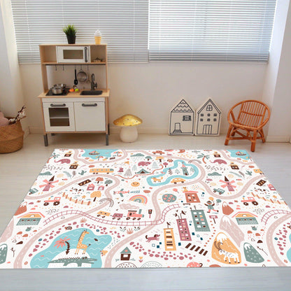 Carpet Wagon HV198 Cream Beige Named Children's Carpet