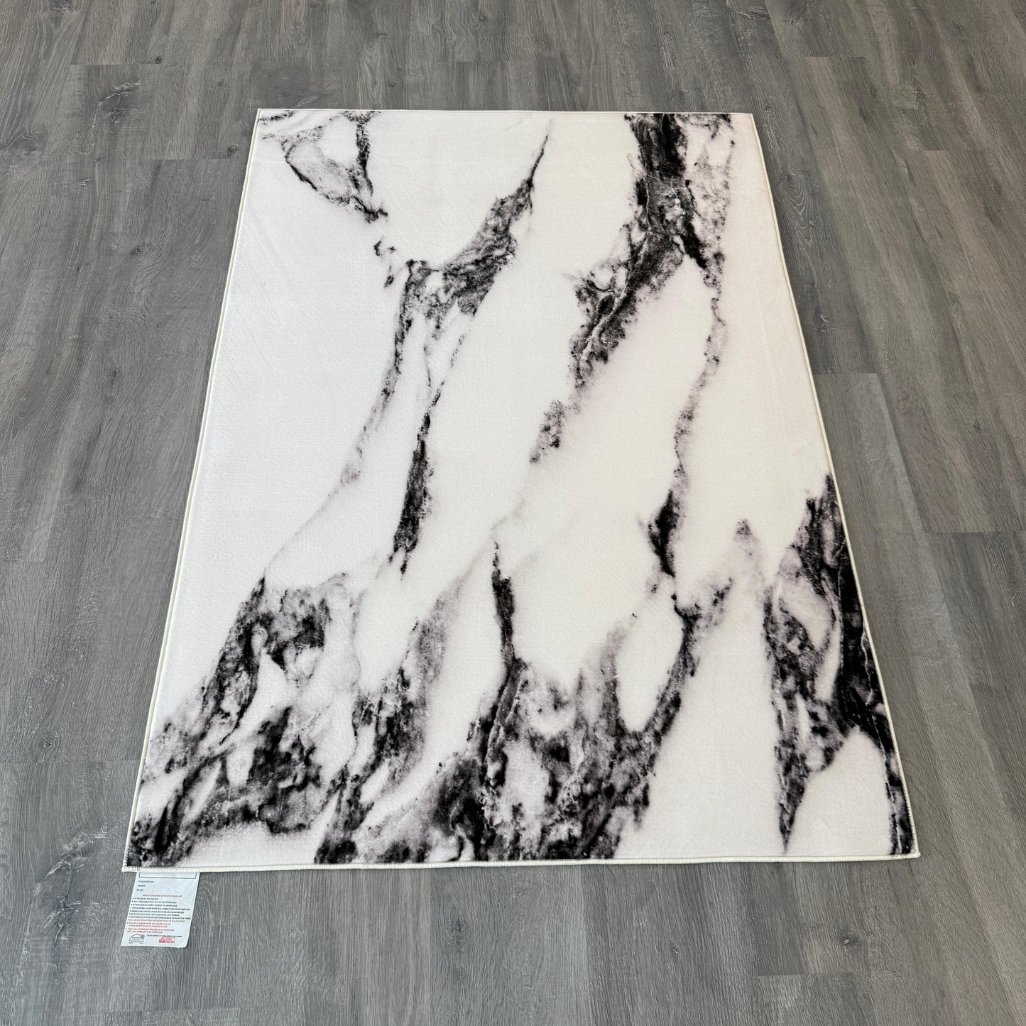 100x160cm 11mm Deri Taban Mermer Desenli Dijital Baskı Halı