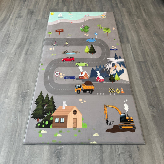 100x200 - 11mm Deri Taban Trafikli Çocuk Halısı