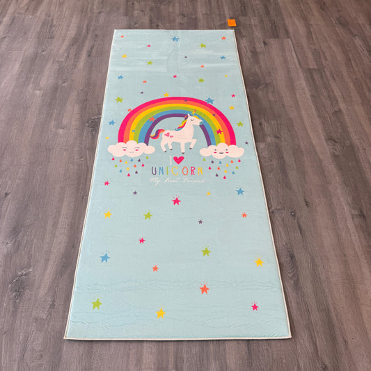 80x200 - 11mm Deri Taban Unicornlu Çocuk Halısı