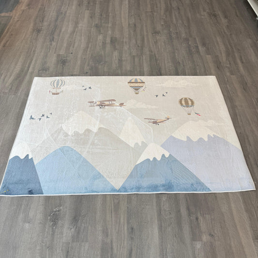 120x175 - 5mm Bambu Dokulu - Dokuma Taban Çocuk Halısı