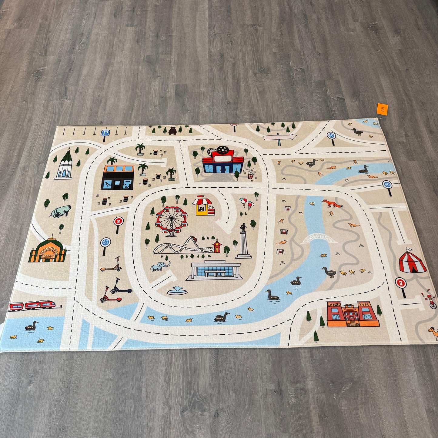 120x175 - 11mm Deri Taban Trafikli Çocuk Halısı
