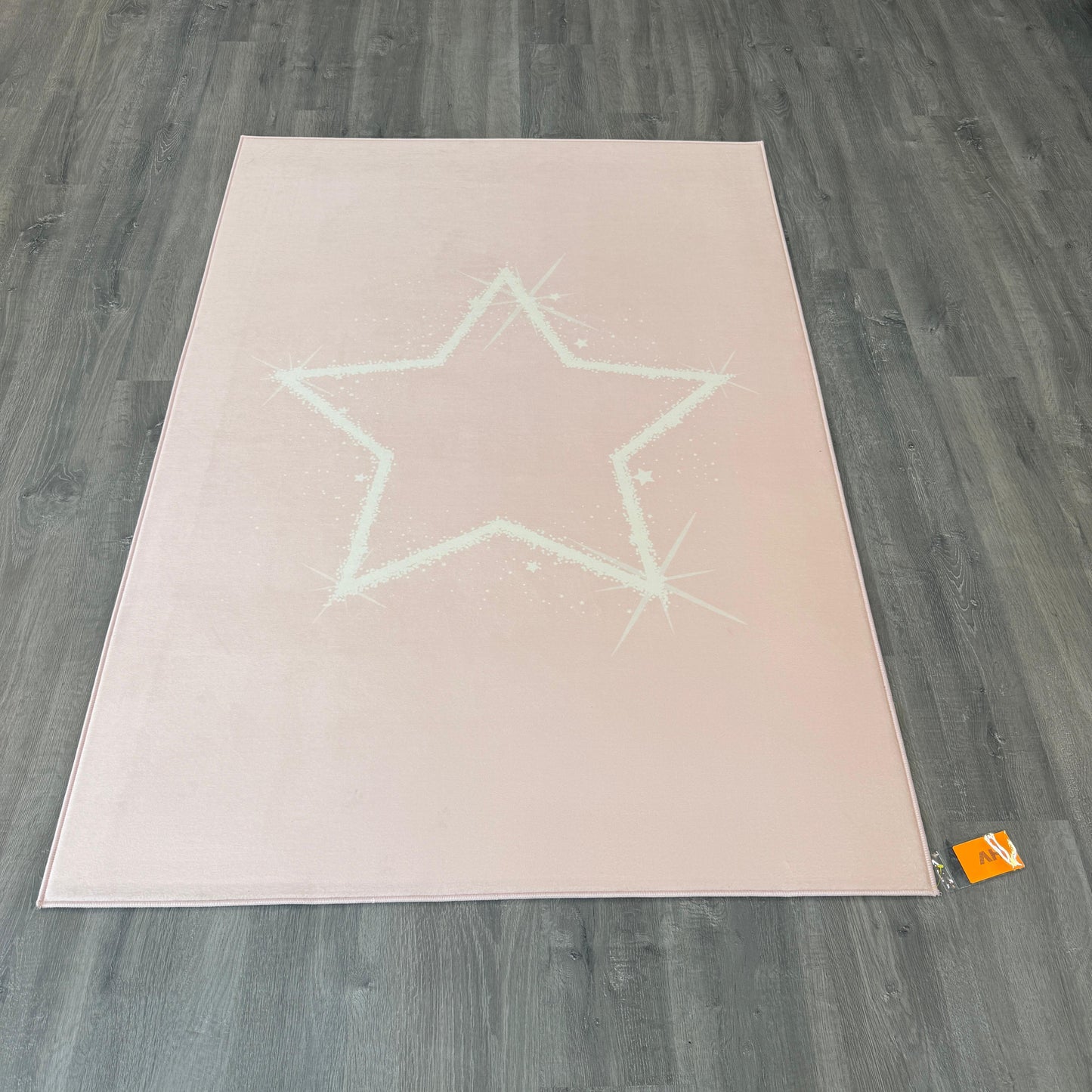 120x175 - 11mm - Deri Taban Yıldızlı Çocuk Halısı