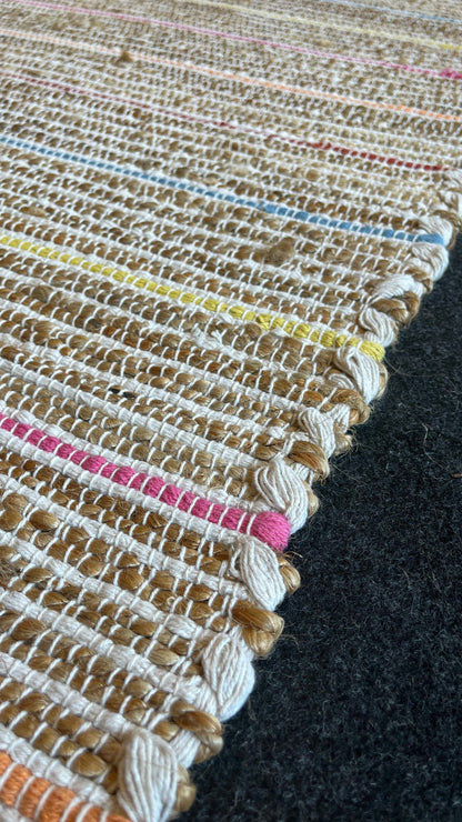 170x240 - Juno Jüt Ech 05 Natural Multy Flatweave El Dokuma Naturel Jüt Hasır Halı