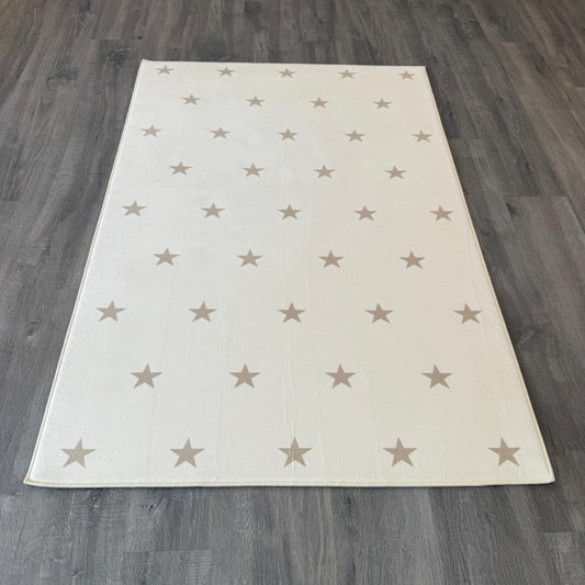100x150cm 11mm Deri Taban Yıldızlı Çocuk Halıs