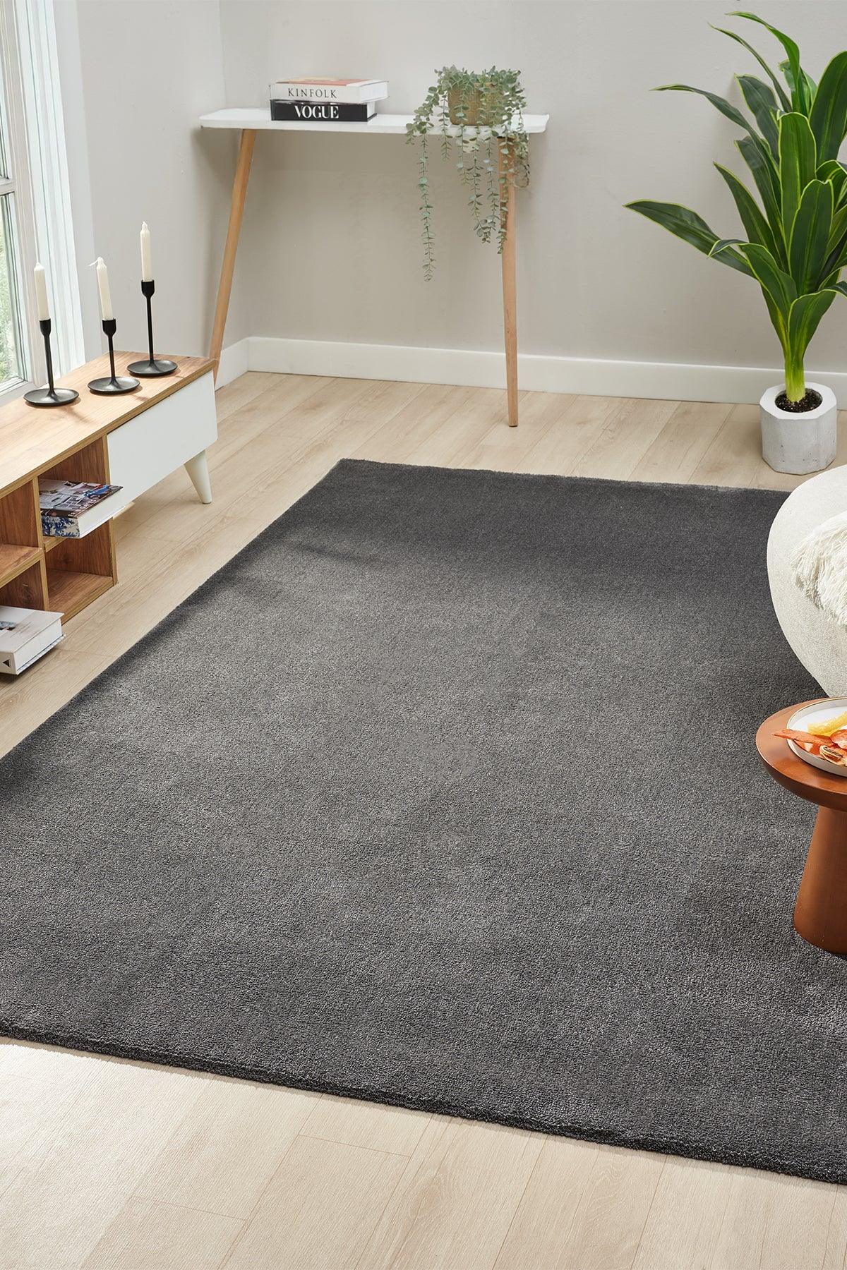 Alora Soft Collection 4500 Antrasit – Ultra Yumuşak 15mm Modern Makine Halısı - HALI VAGONU