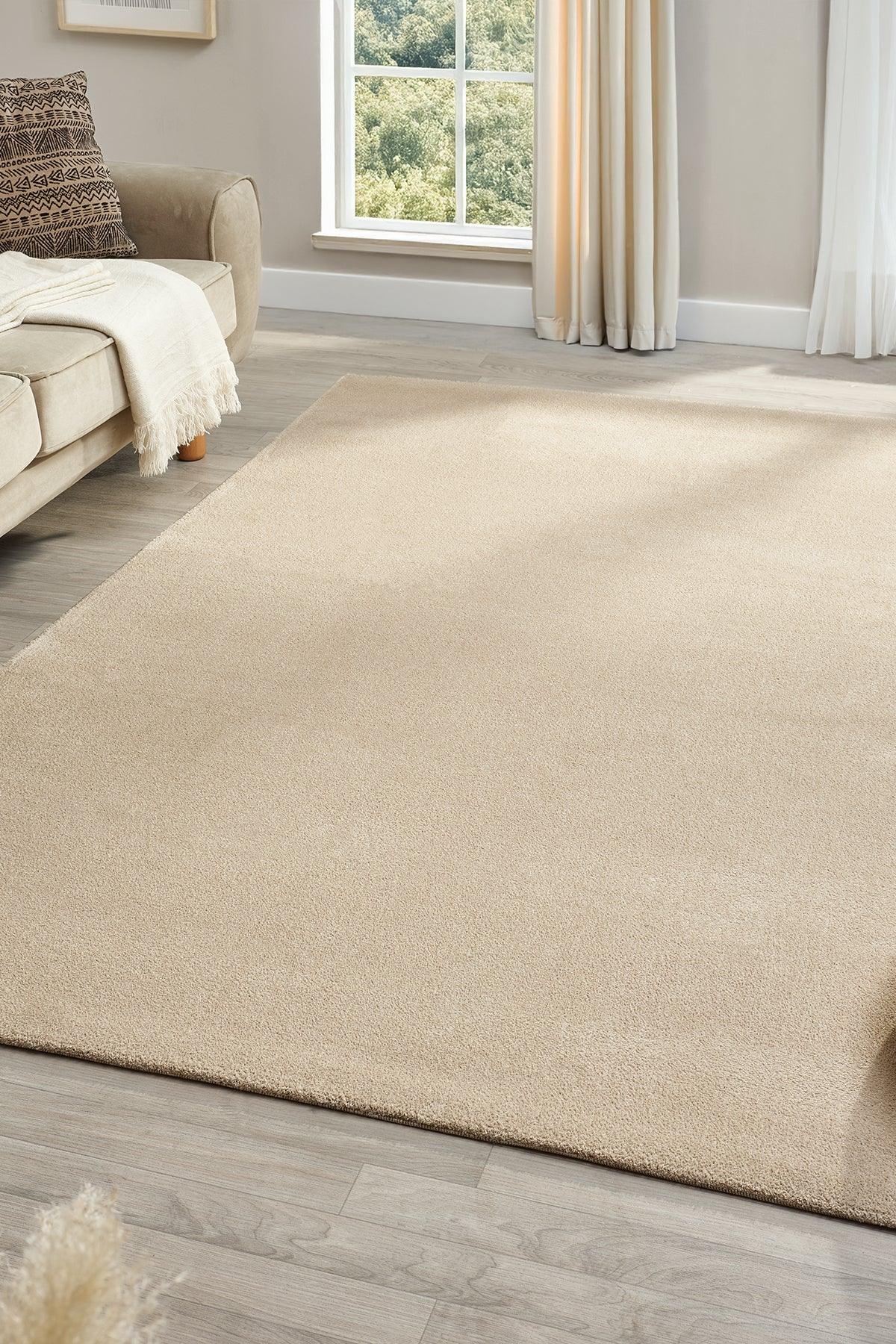 Alora Soft Collection 4500 Bej – Ultra Yumuşak 15mm Modern Makine Halısı - HALI VAGONU