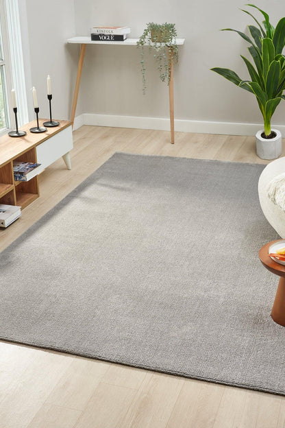 Alora Soft Collection 4500 Gri – Ultra Yumuşak 15mm Modern Makine Halısı - HALI VAGONU