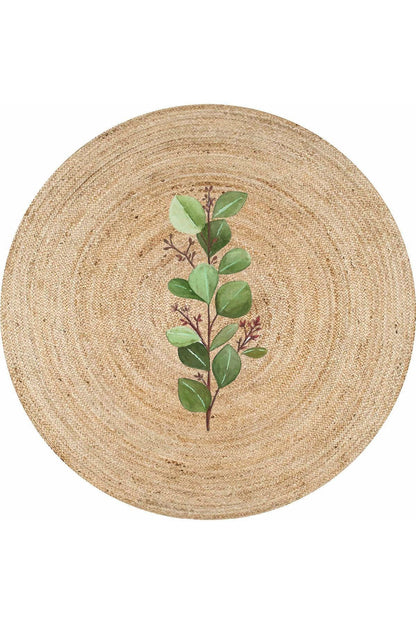 Boho 922 Jüt Hasır Etnik Desenli Jüt Örme Doğal Hasır Natural Halı - HALI VAGONU