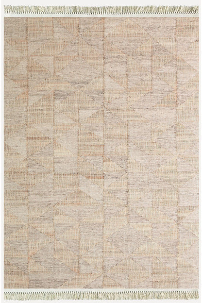 Cotton Kilim 30 Jüt Efekl Desenli Dekoratif Yıkanabilen Dokuma Taban Kilim - HALI VAGONU