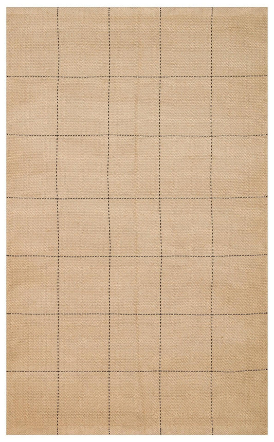 DELHİ DLH 01 BLACK Jüt ve Pamuk ile Üretilen Çift Taraflı Modern Kilim - HALI VAGONU