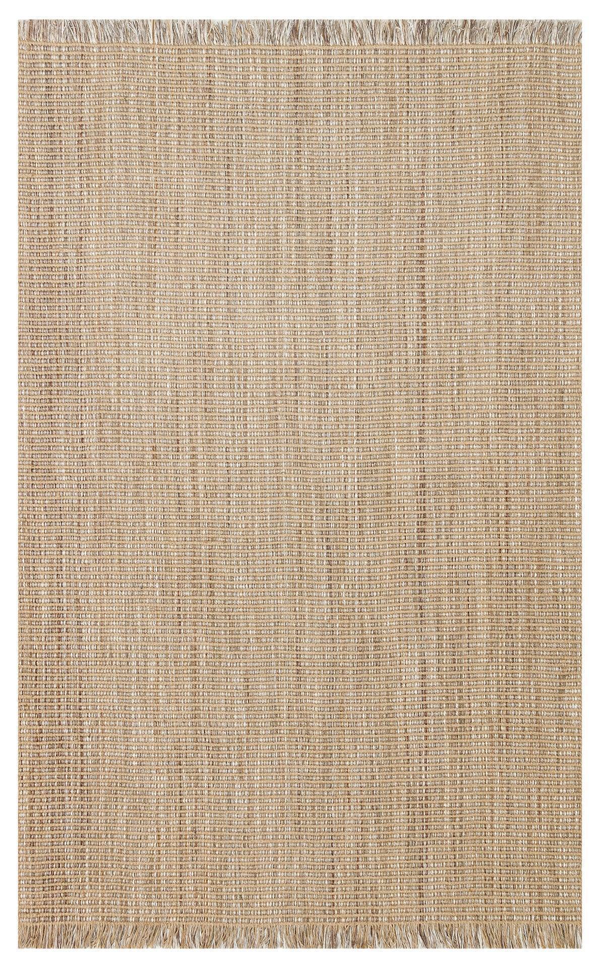 DOHA DH 01 BEIGE Jüt ve Polyester ile Üretilen Çift Taraflı Modern Kilim - HALI VAGONU