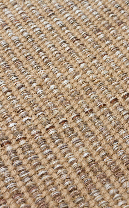 DOHA DH 01 BEIGE Jüt ve Polyester ile Üretilen Çift Taraflı Modern Kilim - HALI VAGONU