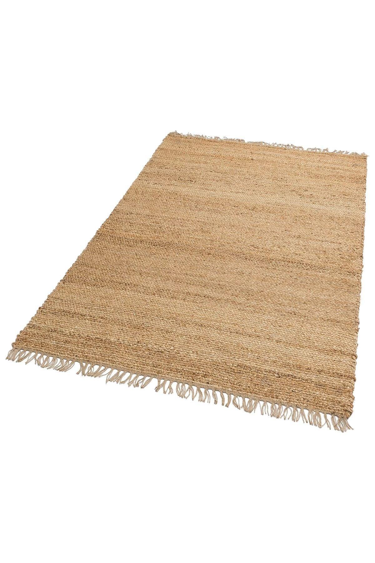 Echo Ech 02 Natural Xw Flatweave El Dokuma Naturel Jüt Hasır Halı - HALI VAGONU