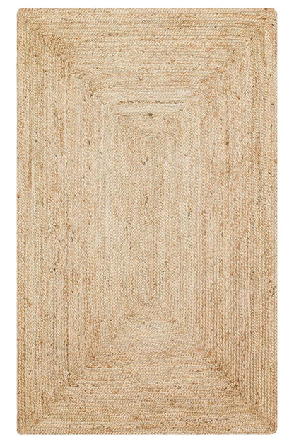 ECHO ECH 10 NATURAL El Dokuma Naturel Jüt Hasır Halı - HALI VAGONU