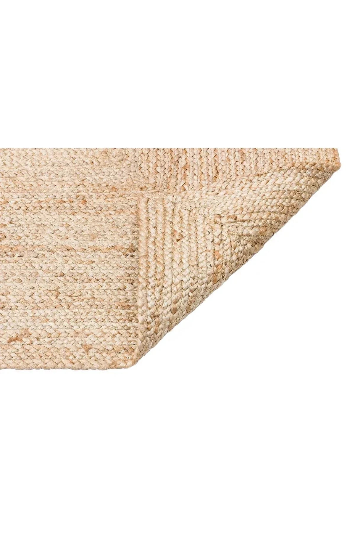 ECHO ECH 10 NATURAL El Dokuma Naturel Jüt Hasır Halı - HALI VAGONU