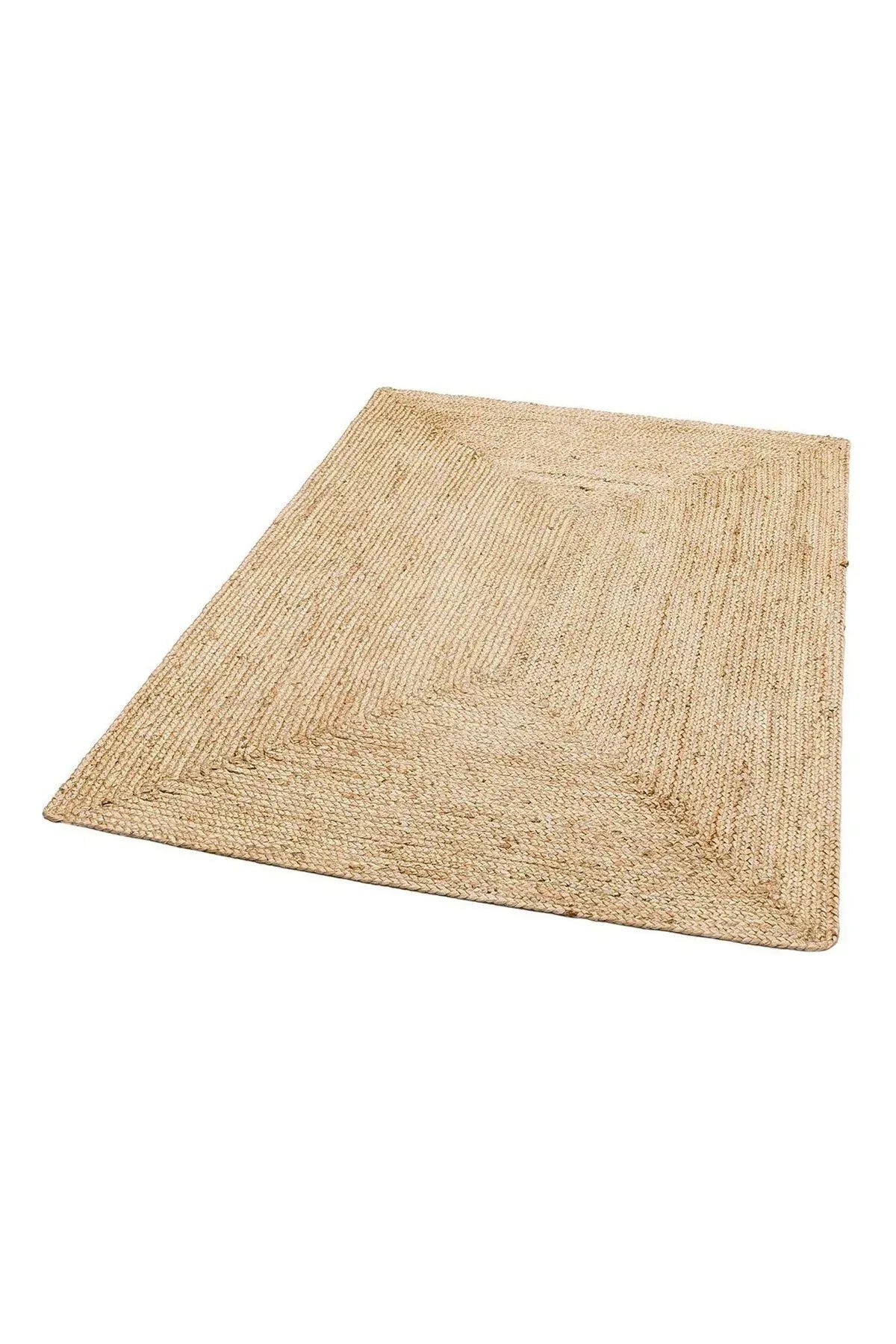 ECHO ECH 10 NATURAL El Dokuma Naturel Jüt Hasır Halı - HALI VAGONU