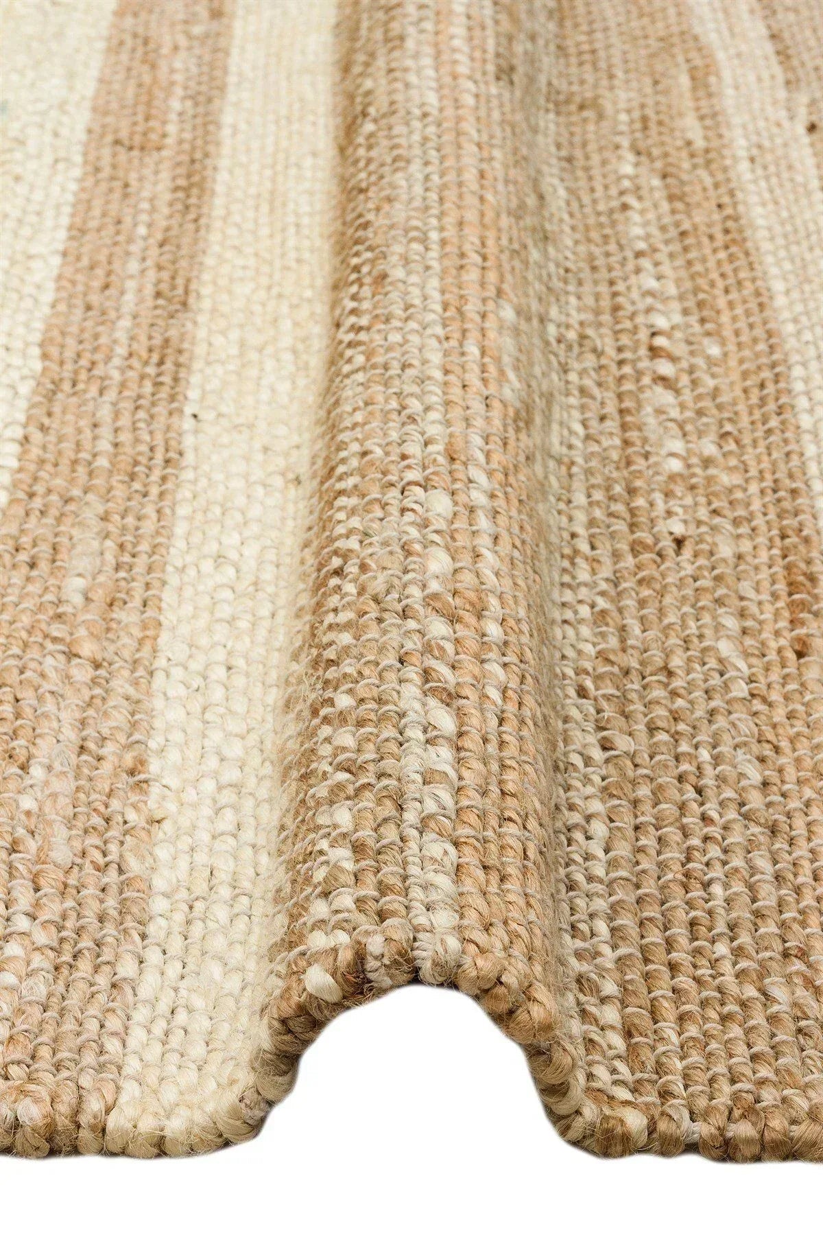 Echo Ech 11 Natural Whıte Xw El Dokuma Naturel Jüt Hasır Halı - HALI VAGONU