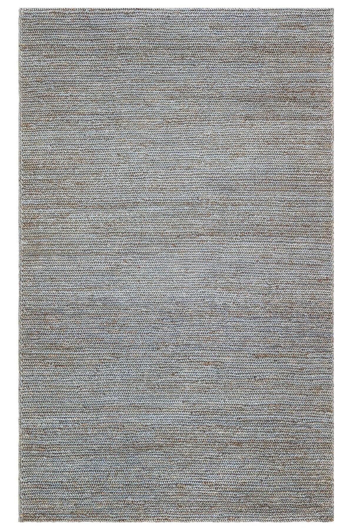 Fıne Chotı Fıne Slate Blue ( Sb03 ) El Dokuma Naturel Jüt Hasır Halı - HALI VAGONU