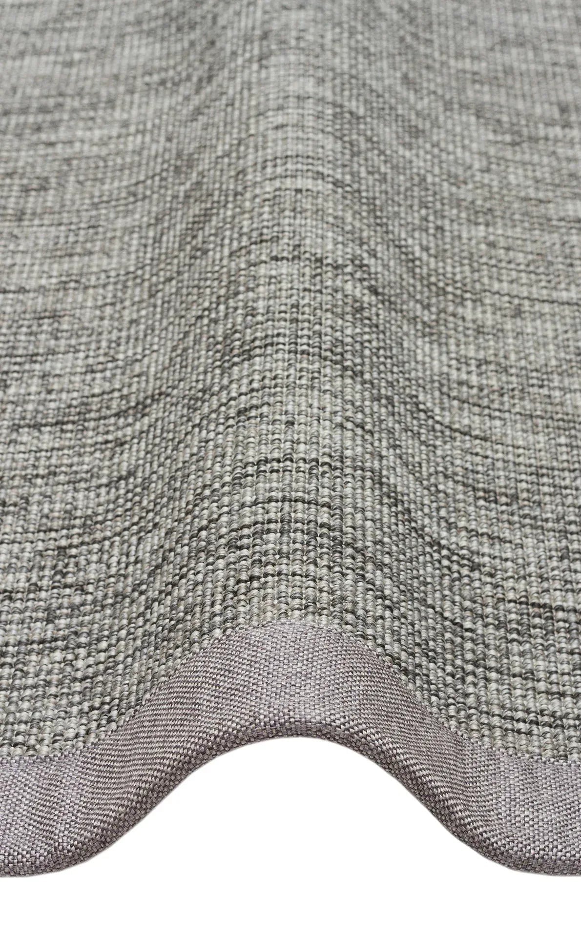 Gri Kumaş Bordürlü Sisal Halı - El Yapımı, Dayanıklı, Modern Tasarım - ZHR_2705_Grey_BRD_Grey - HALI VAGONU