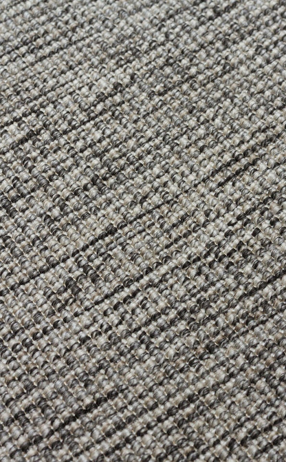 Gri Kumaş Bordürlü Sisal Halı - El Yapımı, Dayanıklı, Modern Tasarım - ZHR_2705_Grey_BRD_Grey - HALI VAGONU