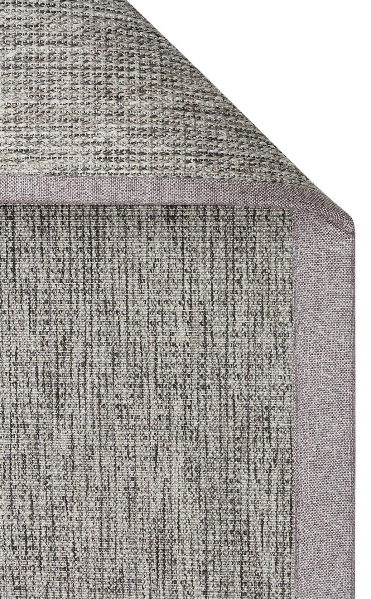 Gri Kumaş Bordürlü Sisal Halı - El Yapımı, Dayanıklı, Modern Tasarım - ZHR_2705_Grey_BRD_Grey - HALI VAGONU