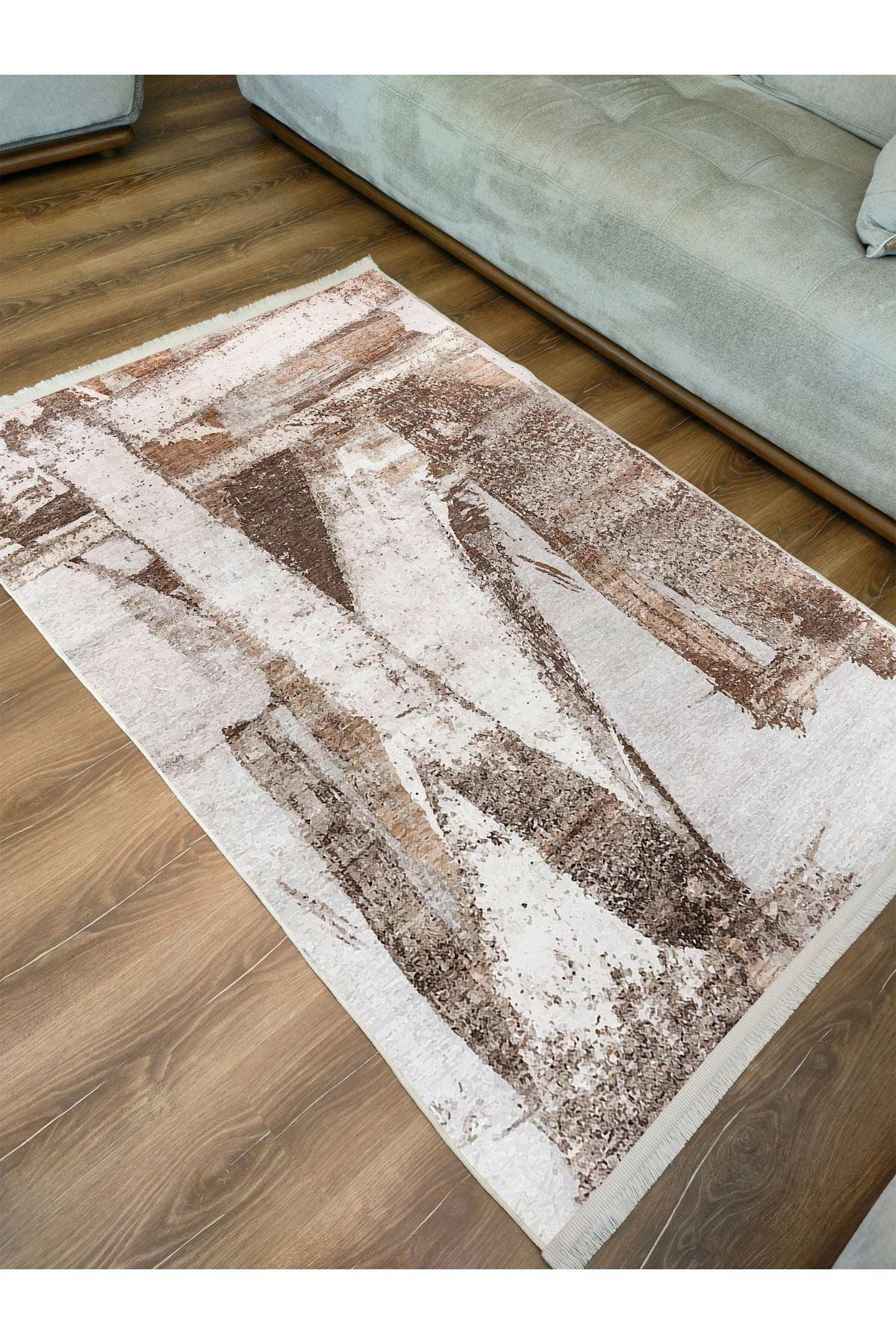 Halı Vagonu 16 Modern Stil Soyut Halısı Oturma Odası Yemek Odası Için Yıkanabilen Dekoratif Halı - HALI VAGONU