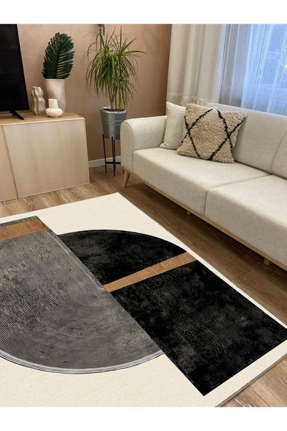 Halı Vagonu 26 Halı Bej Tonlarında Salon Halısı Pelüş Ve Iskandinav Halı Dekorafif Yıkanabilir - HALI VAGONU