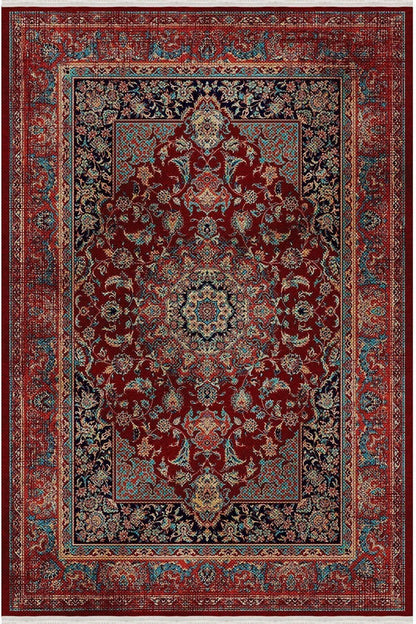 Halı Vagonu 38 Klasik Bordo Vintage Stil Salon Halısı - HALI VAGONU