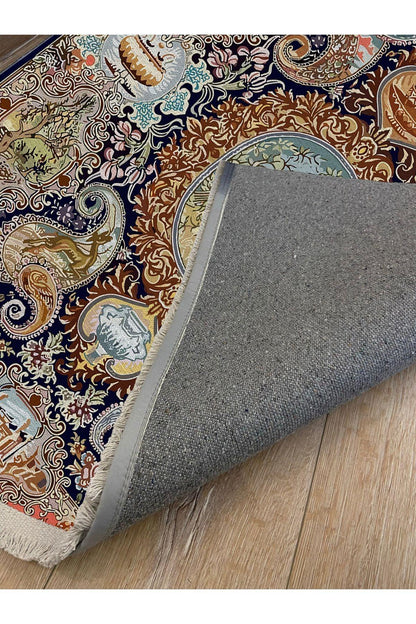 Halı Vagonu 41 Modern Stil Renkli Tonlarında Iskandinav Halı Salon Halısı Yıkanabilen Dekoratif Halı - HALI VAGONU