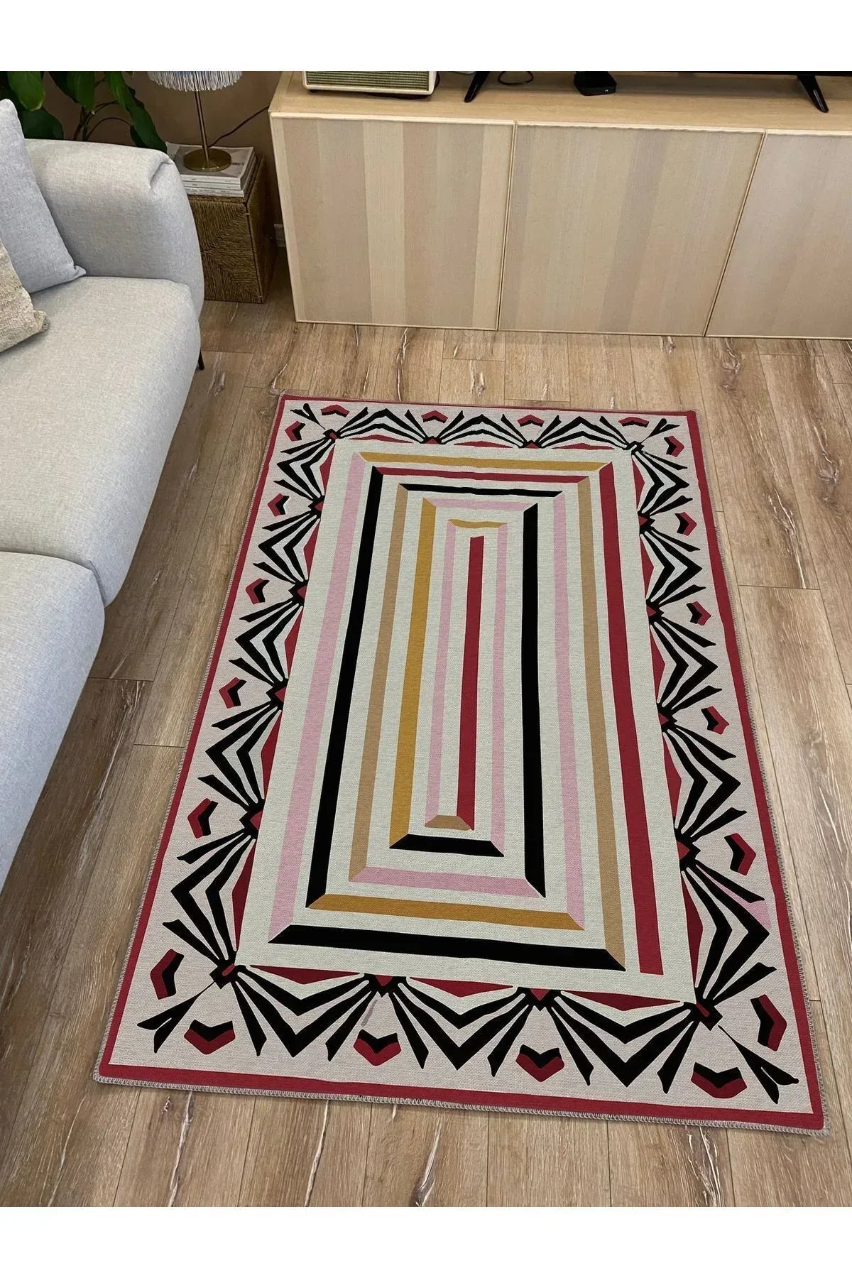 Halı Vagonu 47 Modern Stil Renkli Iskandinav Halı Ve Kilim Salon Halısı Yıkanabilen Dekoratif Halı - HALI VAGONU