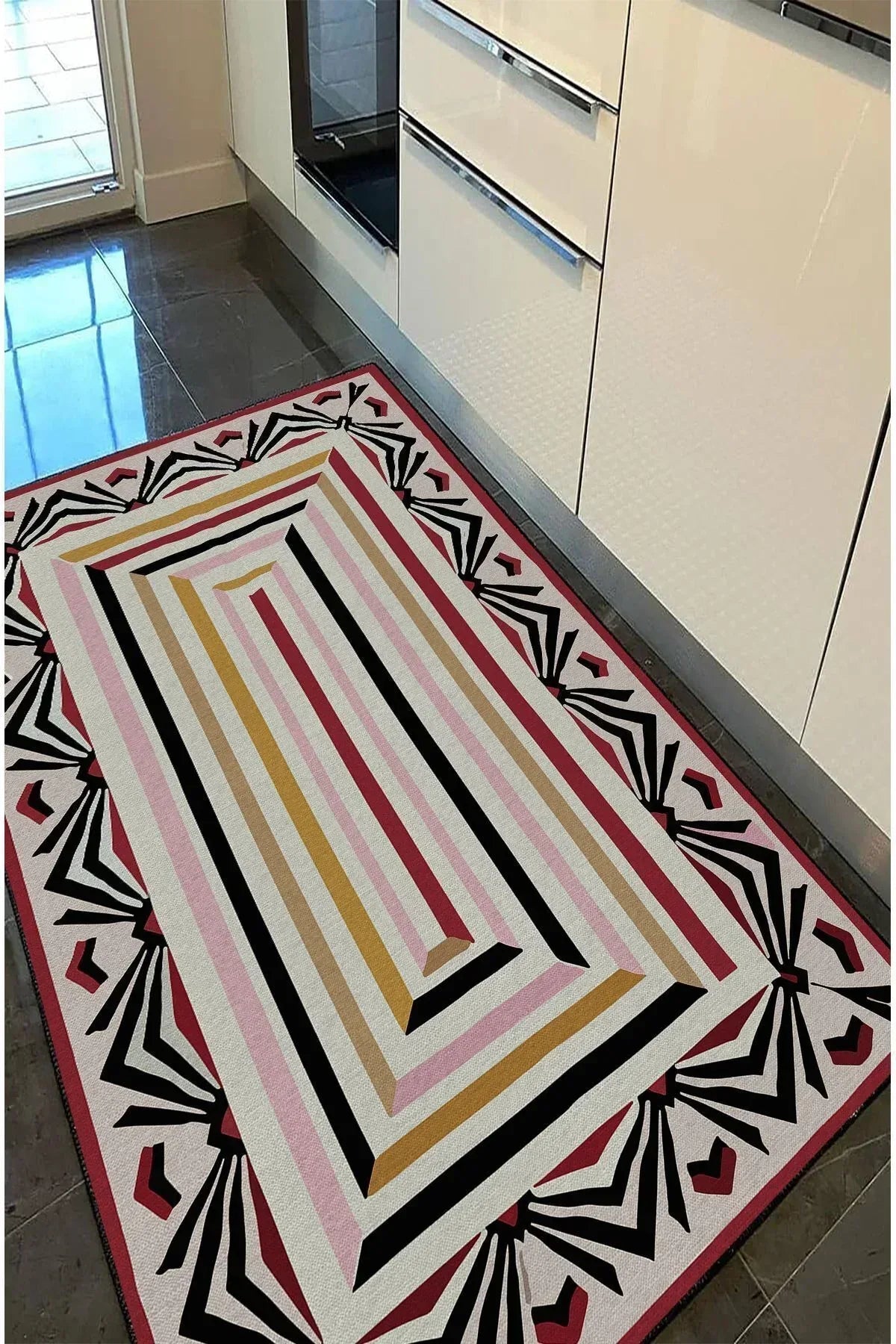 Halı Vagonu 47 Modern Stil Renkli Iskandinav Halı Ve Kilim Salon Halısı Yıkanabilen Dekoratif Halı - HALI VAGONU