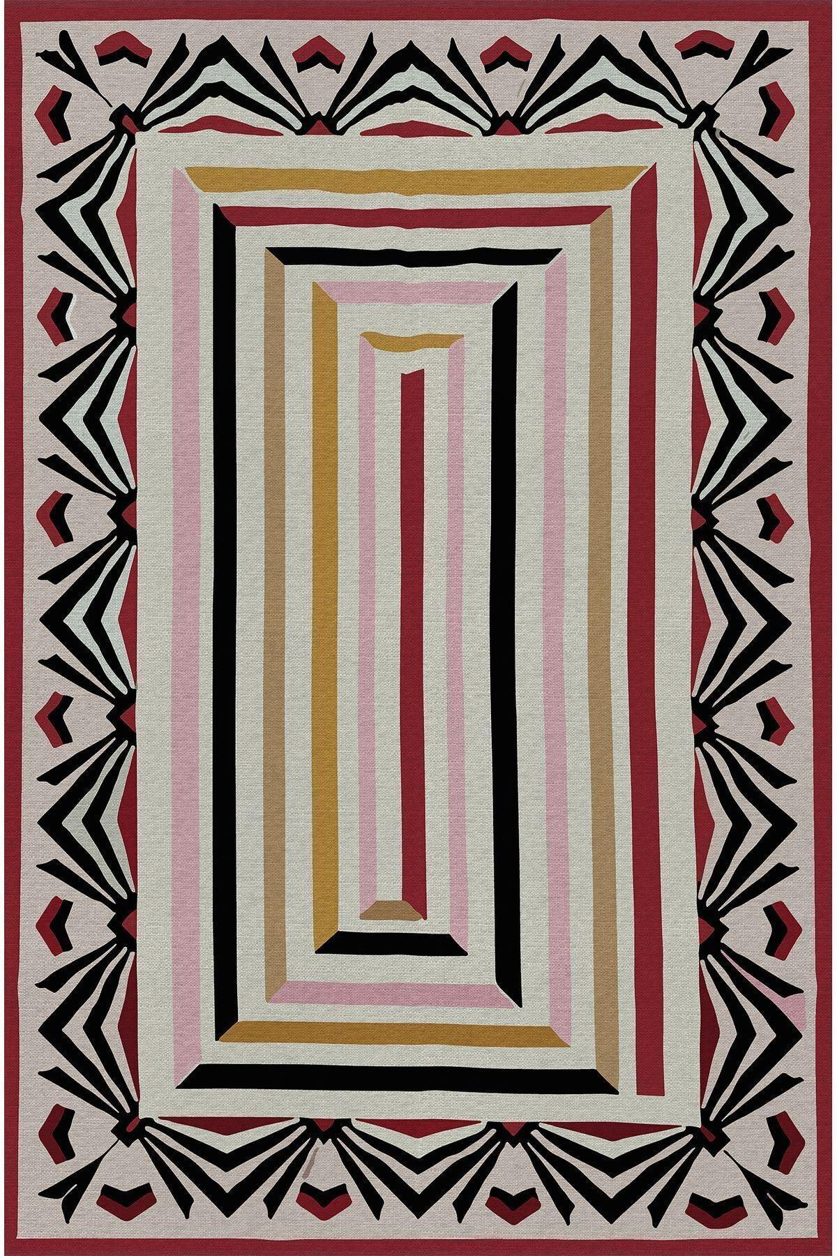 Halı Vagonu 47 Modern Stil Renkli Iskandinav Halı Ve Kilim Salon Halısı Yıkanabilen Dekoratif Halı - HALI VAGONU