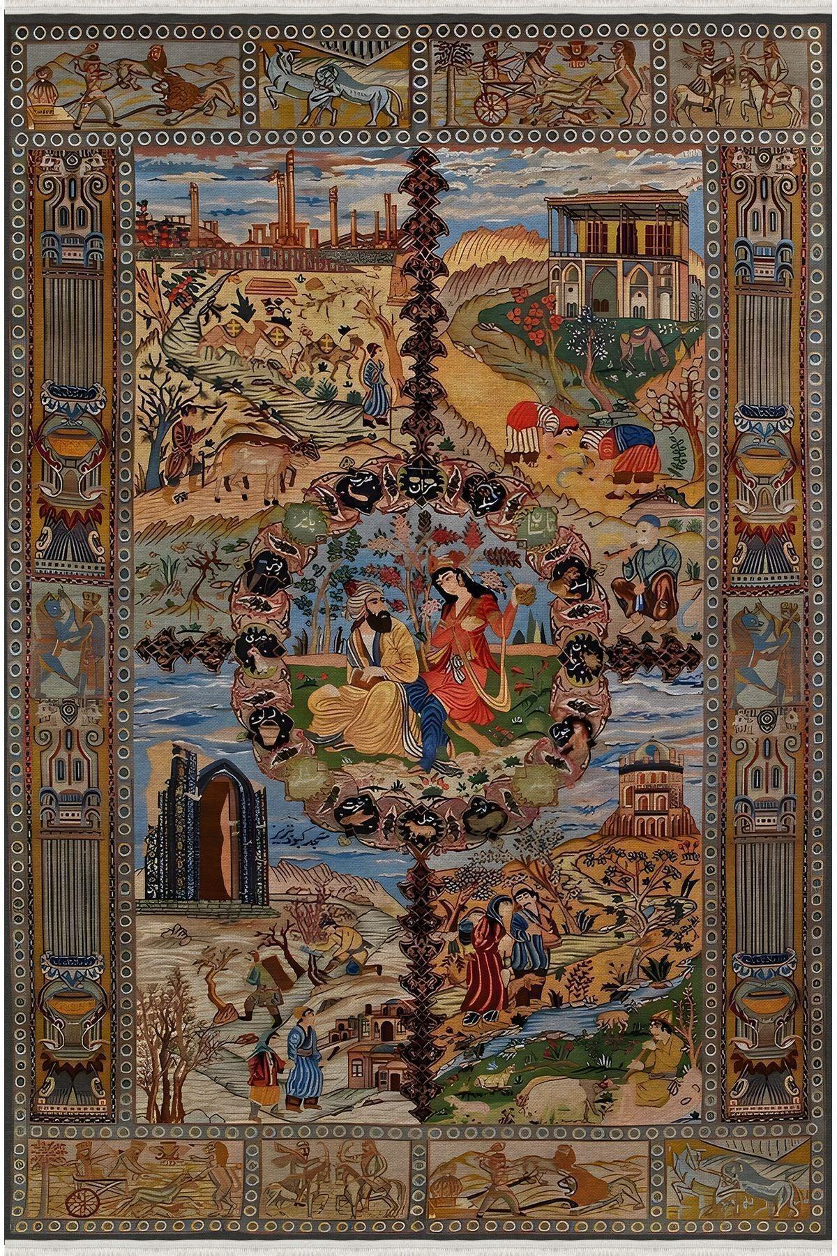 Halı Vagonu 51 Modern Stil Kreatif Halı Ve Kilim Salon Halısı Yıkanabilen Dekoratif Halı - HALI VAGONU