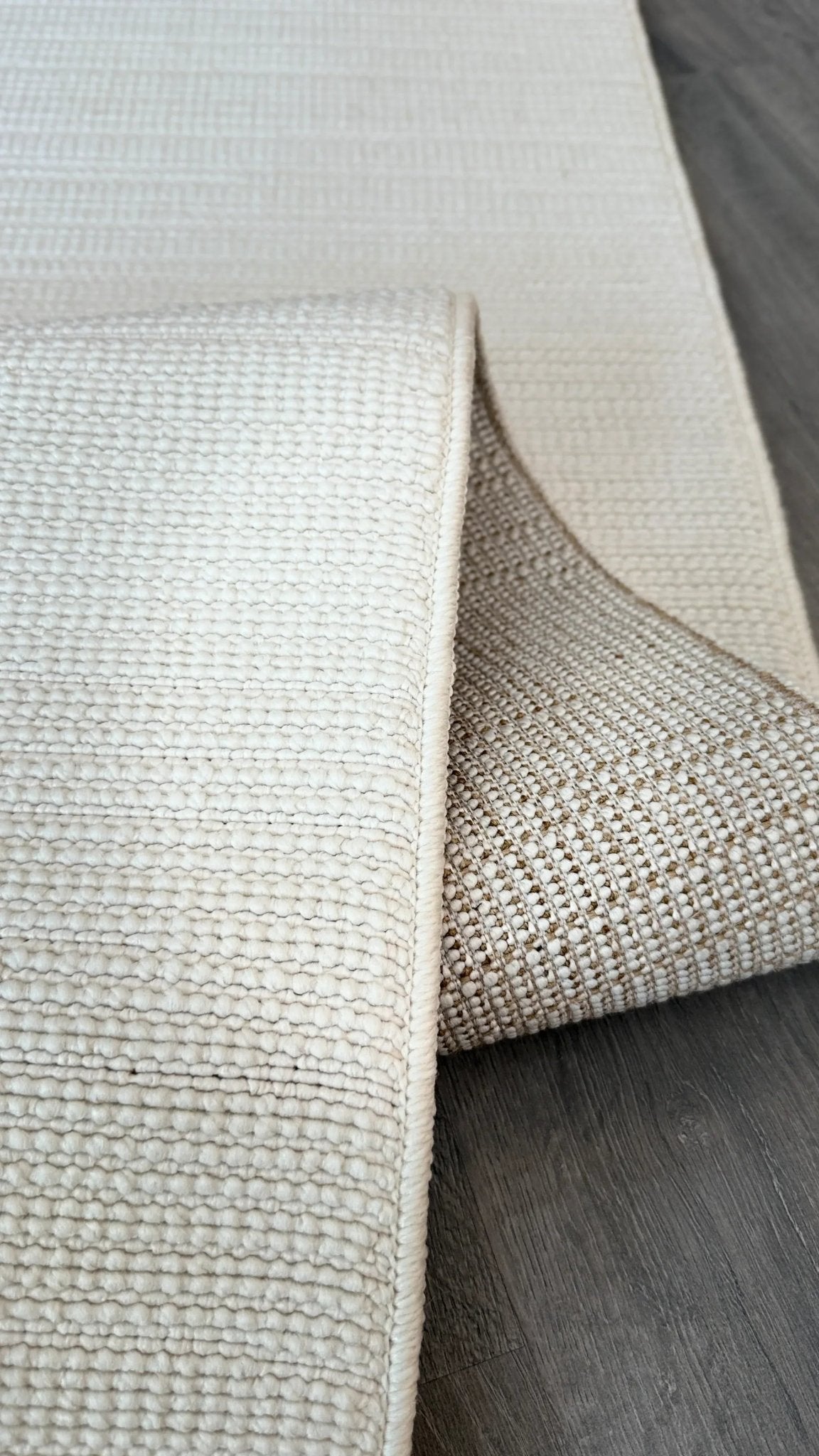 Halı Vagonu Alpaka 8002 Krem Sisal Dokuma Makine Halısı - HALI VAGONU