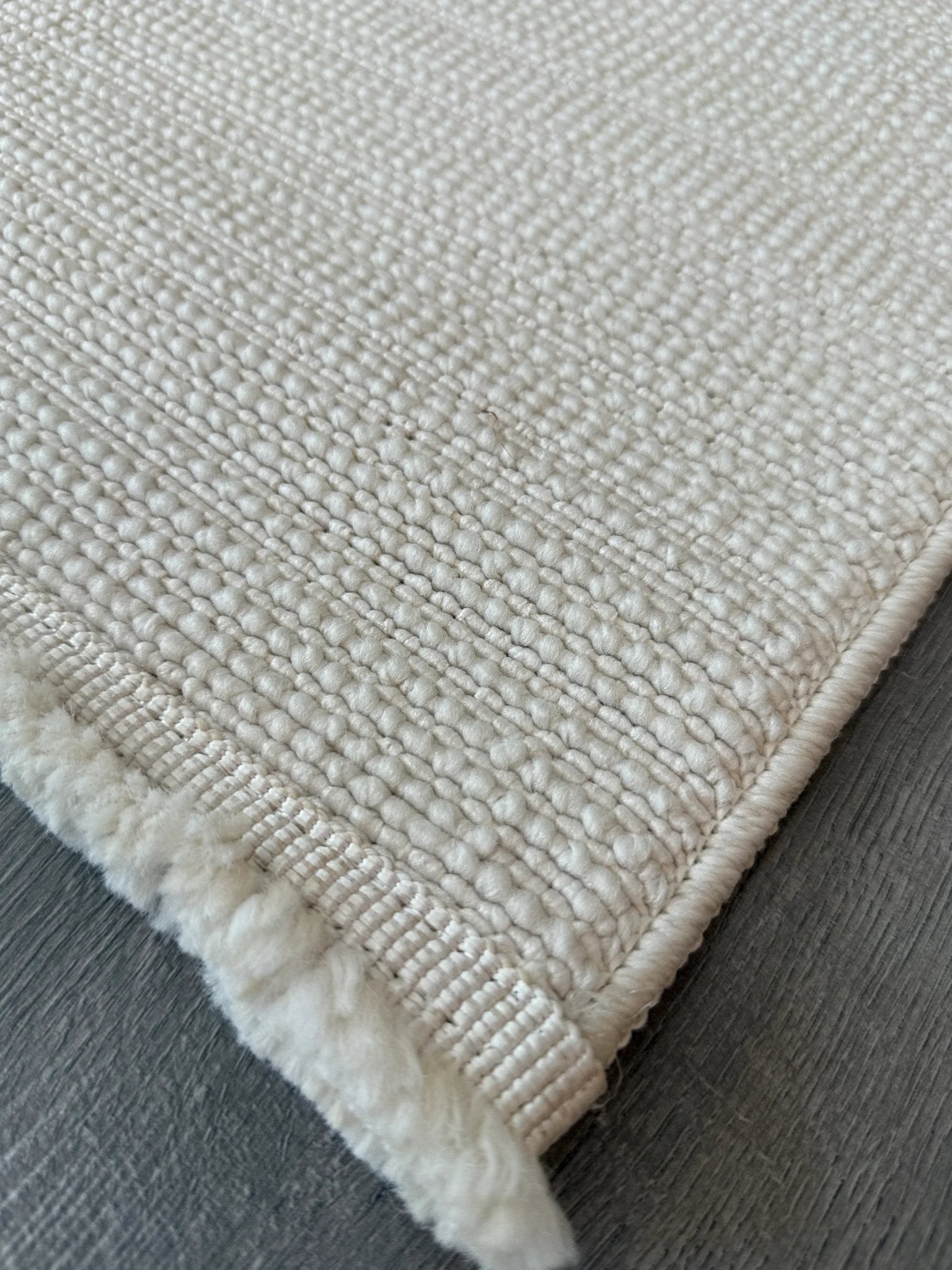 Halı Vagonu Alpaka 8002 Krem Sisal Dokuma Makine Halısı - HALI VAGONU
