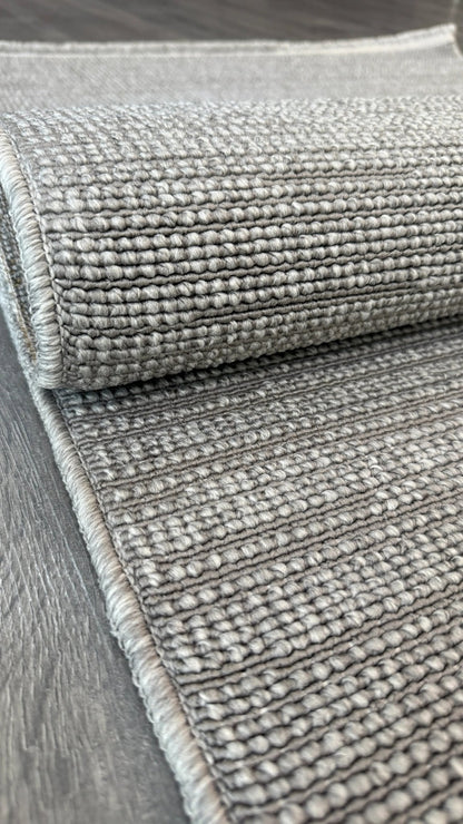 Halı Vagonu Alpaka 8003 Gri Sisal Dokuma Makine Halısı - HALI VAGONU