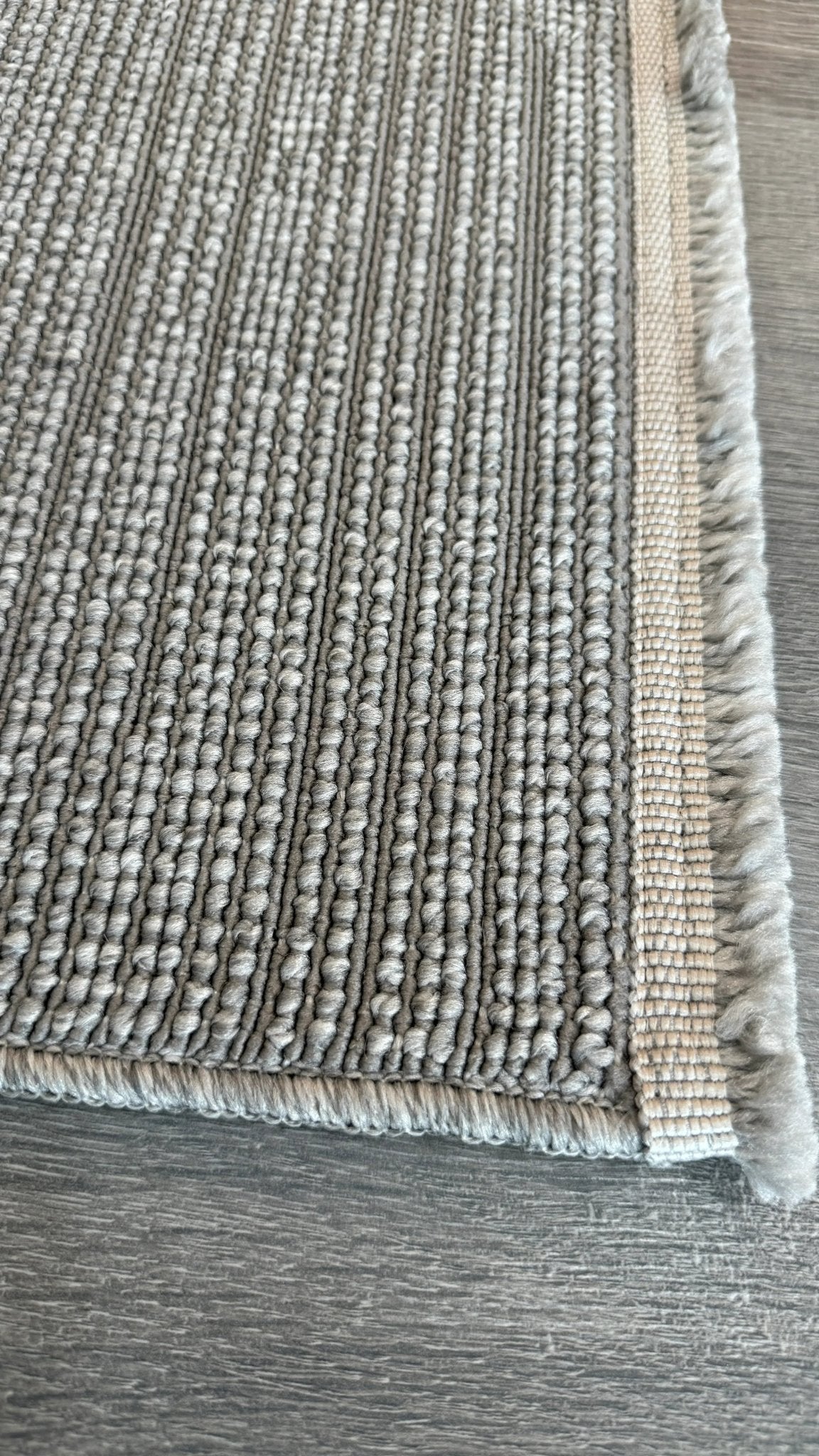 Halı Vagonu Alpaka 8003 Gri Sisal Dokuma Makine Halısı - HALI VAGONU
