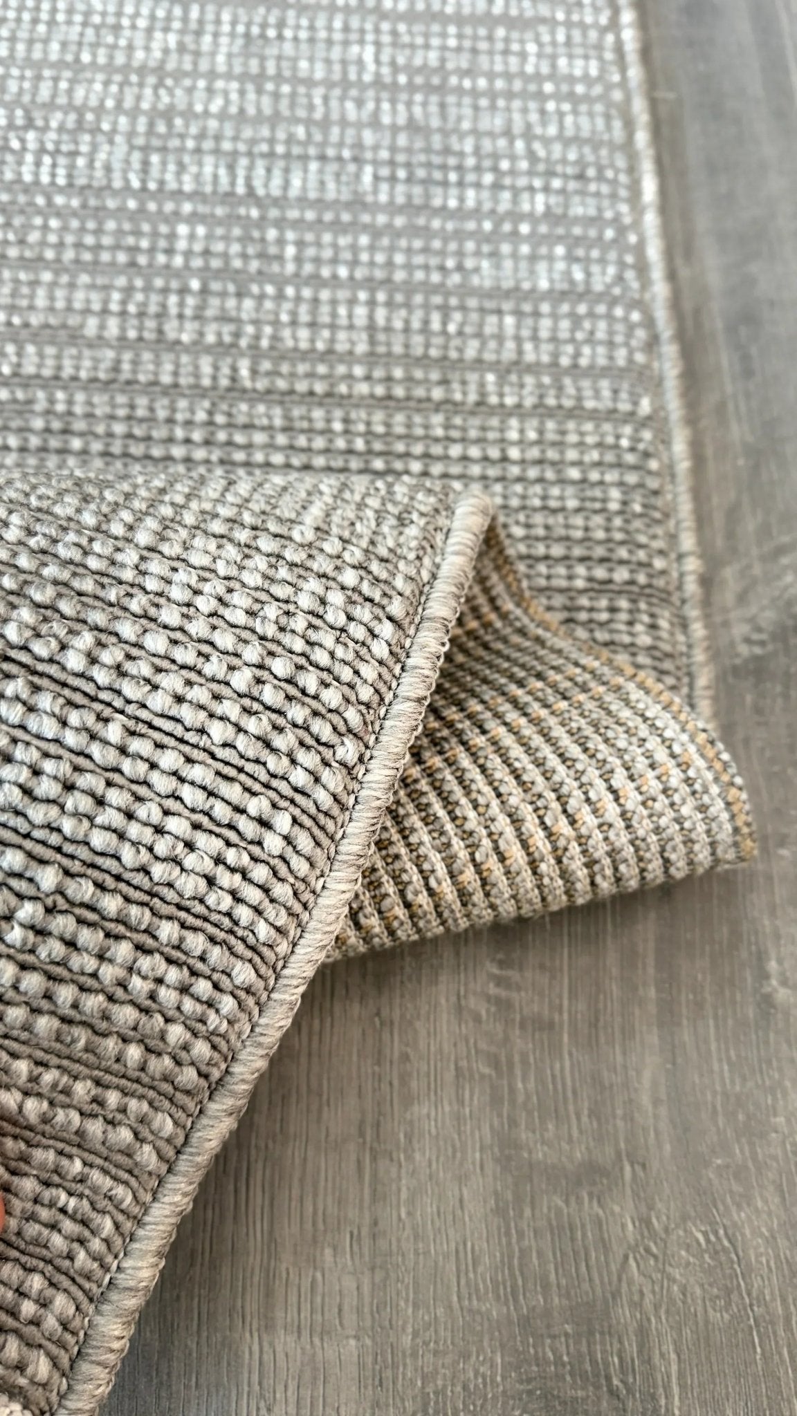 Halı Vagonu Alpaka 8003 Gri Sisal Dokuma Makine Halısı - HALI VAGONU