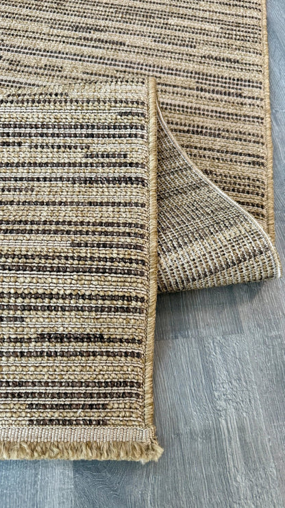 Halı Vagonu Alpaka 8004 Kahve Sisal Dokuma Makine Halısı - HALI VAGONU