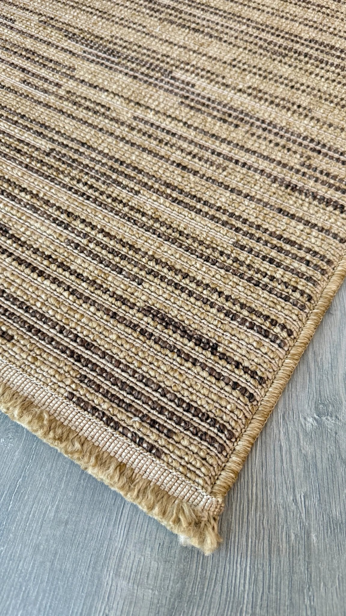 Halı Vagonu Alpaka 8004 Kahve Sisal Dokuma Makine Halısı - HALI VAGONU