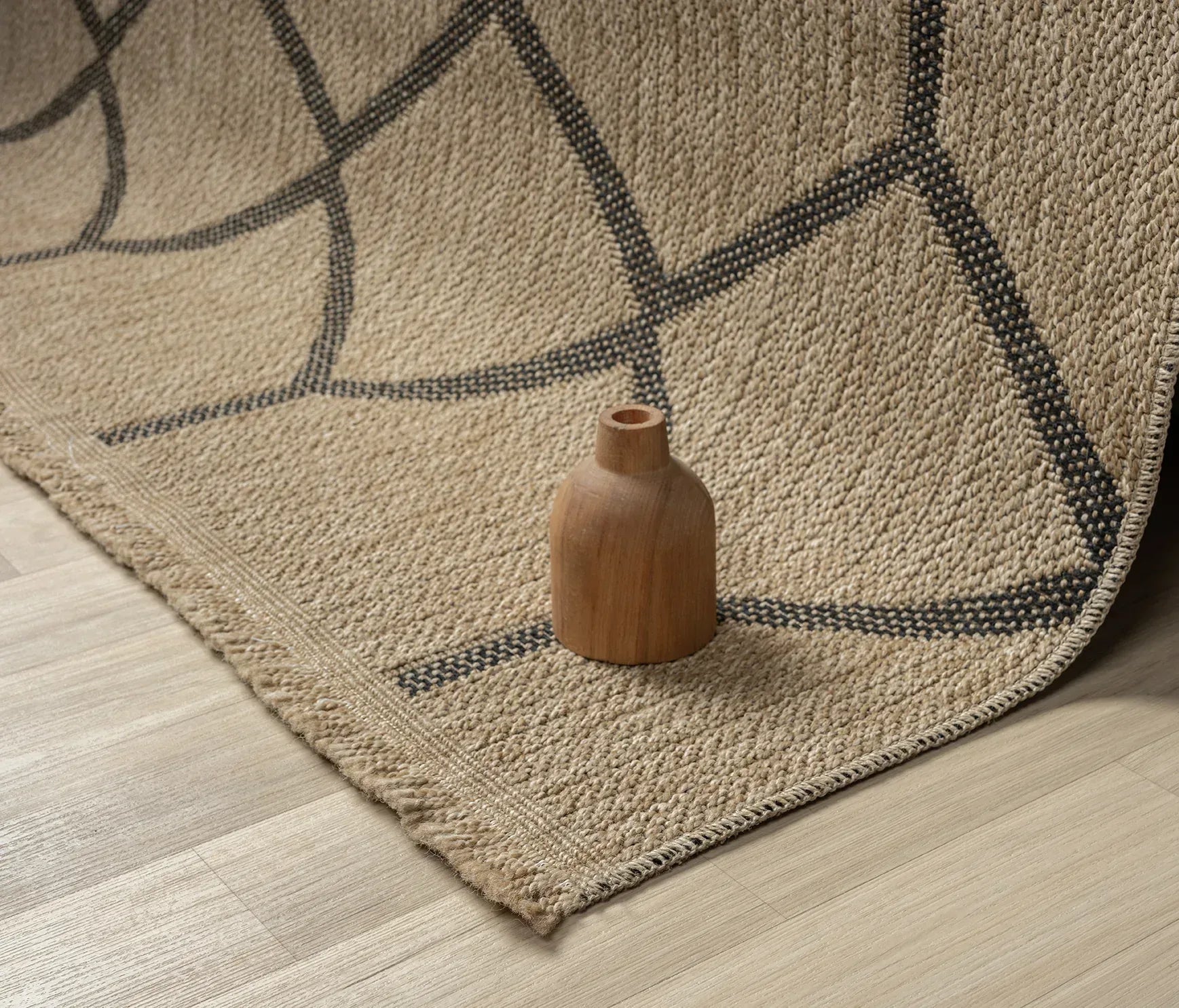 Halı Vagonu Botswana 669 Siyah Sisal Halı - HALI VAGONU