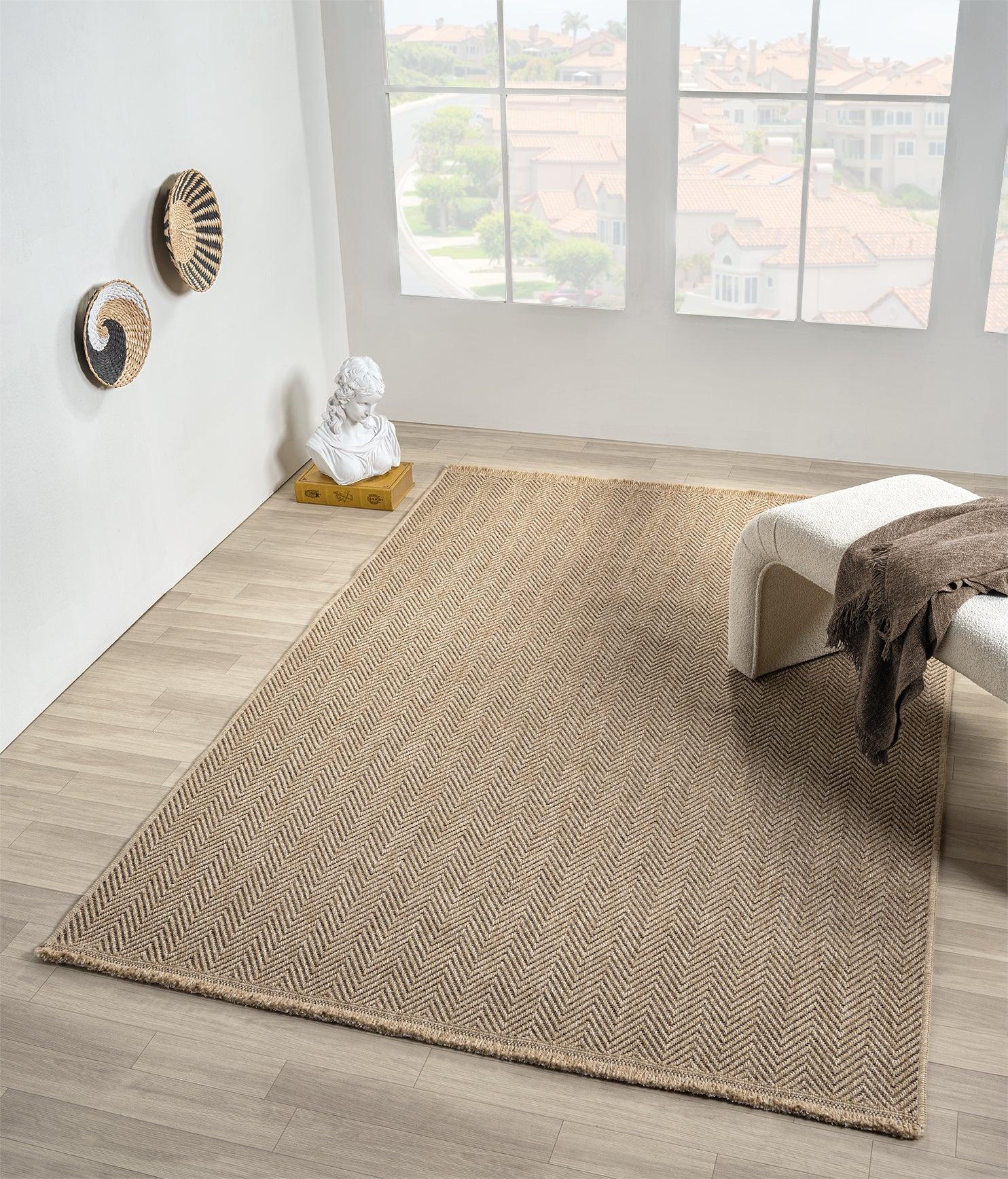 Halı Vagonu Botswana 671 Kahve Sisal Halı - HALI VAGONU