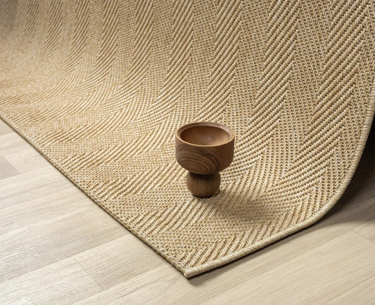 Halı Vagonu Himalaya 665 Bej İç ve Dış Mekan Kullanımına Uygun Hav Vermeyen Kolay Temizlenebilir Sisal Halı - HALI VAGONU