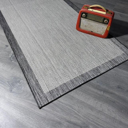Halı Vagonu JS9313 Jüt Sisal Gri Makine Halısı - Kaymaz Taban, Dayanıklı, Tozsuz ve Hav Yapmaz - HALI VAGONU